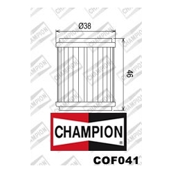 CHAMPION COF041 motocyklowy filtr oleju HF141