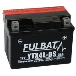 FULBAT YTX4L-BS akumulator motocyklowy SUCHY AGM - kwas dołączony