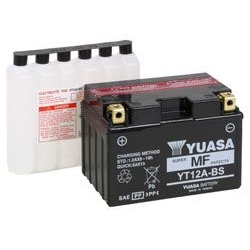 YUASA YT12A-BS 12V 10,5Ah 175A L+ bezobsługowy akumulator motocyklowy SUCHY z elektrolitem sklep MOTORUS.PL