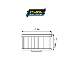 ISON 144 motocyklowy filtr oleju HF144 w sklepie motocyklowym MOTORUS.PL