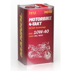 MANNOL 7812 4-TAKT MOTORBIKE 10W40 Ester motocyklowy olej silnikowy METALOWA puszka 4L sklep MOTORUS.PL