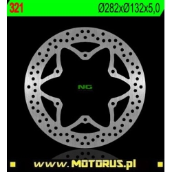 NG321 motocyklowa tarcza hamulcowa PRZÓD/TYŁ YAMAHA XV/XT/FJ/FJ/GTS/ XVS (282X132X5) sklep motocyklowy MOTORUS.PL