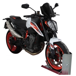 MRA szyba motocyklowa KTM DUKE 890 R 2019-, forma NRM, BEZBARWNA