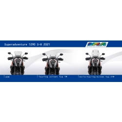 MRA szyba motocyklowa KTM SUPERADVENTURE 1290 /S /R 2021-, forma VTM, PRZYCIEMNIANA