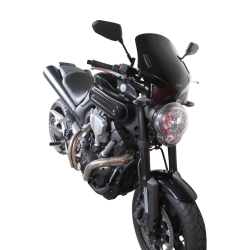 MRA uniwersalna szyba do motocykli bez owiewek NAKED-BIKE, forma VFSC, CZARNA
