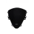 MRA szyba motocyklowa SUZUKI GSXR750 WVB3 2004-2005, forma O, CZARNA