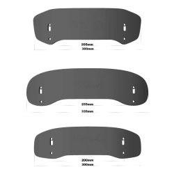 MRA deflektor motocyklowy UNIVERSALNY, forma VSA-B, BEZBARWNY