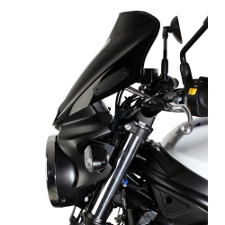 MRA szyba motocyklowa SUZUKI SV650 WCX0 / WCX1 2016-, forma NSN, CZARNA