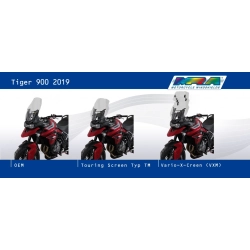 MRA szyba motocyklowa TRIUMPH TIGER 900 /GT PRO 2019-, forma TM, CZARNA