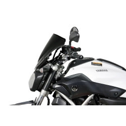 MRA szyba motocyklowa YAMAHA MT07 RM04 2014-2017, forma NRM, CZARNA