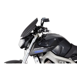 MRA szyba motocyklowa YAMAHA MT09 2014-2016, forma NRN, CZARNA