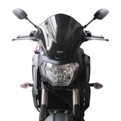MRA szyba motocyklowa YAMAHA MT07 2018-2020, forma NRM, CZARNA