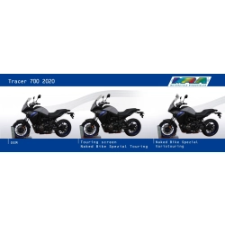 MRA szyba motocyklowa YAMAHA TRACER 700 2020-, forma TM, CZARNA