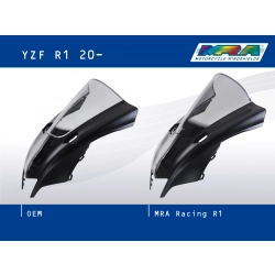 MRA szyba motocyklowa YAMAHA YZFR1 RN65 2020-, forma R, PRZYCIEMNIANA