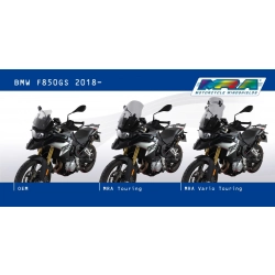 MRA szyba motocyklowa BMW F850GS K81 2018-2020, forma TM, PRZYCIEMNIANA