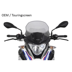 MRA szyba motocyklowa BMW G310GS /ADVENTURE TOURER 5G31 2017-, forma T, CZARNA