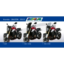 MRA szyba motocyklowa HONDA CB650 R 2019-2023, forma NTN, CZARNA