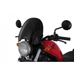 MRA szyba motocyklowa HONDA CMX 500 REBEL 2017-2019, forma NTM, CZARNA