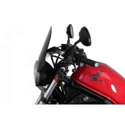 MRA szyba motocyklowa HONDA CMX 500 REBEL 2017-2019, forma NSP, CZARNA