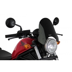 MRA szyba motocyklowa HONDA CMX 500 REBEL 2017-2019, forma NSP, CZARNA