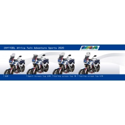 MRA szyba motocyklowa HONDA CRF1100L A.T.- /DCT ADV. SPORTS 2020-2023, forma SPM, CZARNA