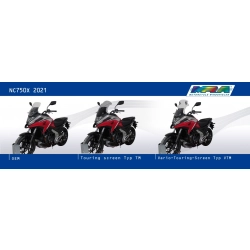 MRA szyba motocyklowa HONDA NC 750 X 2021-2024, forma VTM, PRZYCIEMNIANA