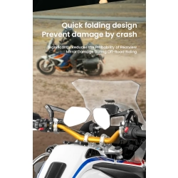 LOBOO Składane lusterka wsteczne srebrne (para) (10.1.11001.011.21)