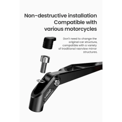 LOBOO Składane lusterka wsteczne srebrne (para) (10.1.11001.011.21)