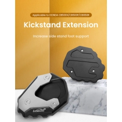 LOBOO Nakładka na stopkę boczną do HONDA CB500X (2019-), HONDA CB400X (2021-), HONDA NX400 (2024-), HONDA CB650R (10.3.03292.001