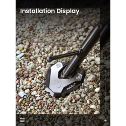 LOBOO Nakładka na stopkę boczną do HONDA CB500X (2019-), HONDA CB400X (2021-), HONDA NX400 (2024-), HONDA CB650R (10.3.03292.001