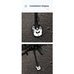 LOBOO Nakładka na stopkę boczną do SUZUKI V-Strom 1050/XT, V-Strom 1000/XT, SUZUKI GSX-S 1000F, SUZUKI GSX-S 750, SUZUKI GSR 750