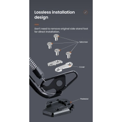 LOBOO Nakładka na stopkę boczną do YAMAHA NMAX155 (2022-) (10.3.03852.001.01)