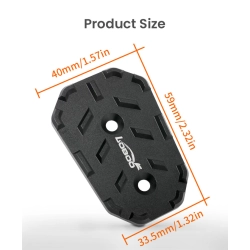 LOBOO Przedłużenie pedału hamulca tylnego do HONDA CB500X (2019-), HONDA NX400 (2024-) (10.3.05292.001.11)