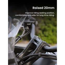 LOBOO Podwyższenie kierownicy do HONDA CB500X (2019-), HONDA NX400 (2024-) (10.3.02292.001.11)