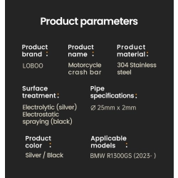 LOBOO Crash Bar do BMW R1300GS (2023-) CHG131SXSL