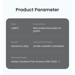 LOBOO Osłona zbiornika płynu hamulcowego tylnego HARLEY-DAVIDSON PAN AMERICA 1250 (2021-) (10.3.21951.001.21)