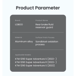 LOBOO Osłona zbiornika płynu hamulcowego tylnego KTM 1290 (10.3.21251.001.11)