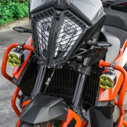 LOBOO L12T światło drogowe i mijania pomocnicze pasuje do rur o średnicy 22/25/28 mm (czarne) (10.1.01003.001.13)