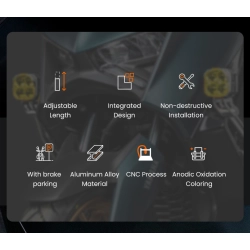 LOBOO Dźwignia hamulca tylnego ze zintegrowanym przełącznikiem świateł (10.1.10862.001.01)