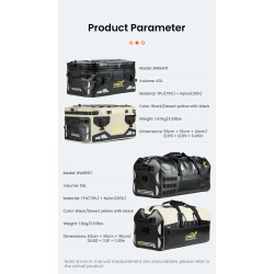 LOBOO TPU Torba 56L biało-czarna (z hermetycznym zamkiem błyskawicznym) (10.4.01036.001.61)