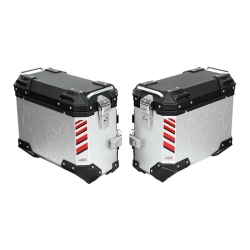 LOBOO PIKE Kufry boczne srebrne 37+37L (10.5.01371.002.21)