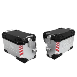 LOBOO PIKE Kufry boczne srebrne 45+38L (10.5.01452.002.21)