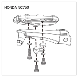 LOBOO Szerokie podnóżki do HONDA CB500X (2014-) (10.3.04290.001.31)