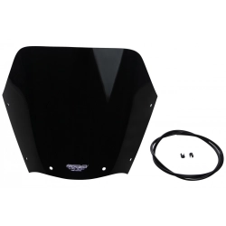 MRA szyba motocyklowa KAWASAKI KLE500 LE500A 1994-2004, forma OM, CZARNA