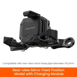 LOBOO Uchwyt na telefon PH06 (z modułem ładowania, pod lusterko, ≤10.2mm) (10.3.08006.003.11)