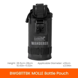 LOBOO Kieszeń na butelkę (system MOLLE) butelki o średnicy ≤10 cm i wysokości ≤28 cm (11.4.11005.001.01)