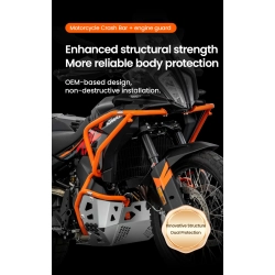 LOBOO Crash Bar górne do KTM 790 Adventure (2024-) KTM 890 Adventure(2023-) czarne