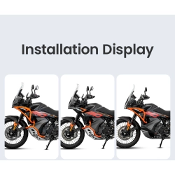 LOBOO Crash Bar dolne i osłony silnika do KTM 790 Adventure (2024-) KTM 890 Adventure (2023-) czarne