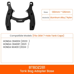 LOBOO Uchwyt Tank Bag Easy HONDA CB400X, NX400, CB400F (11.4.04015.007.11)