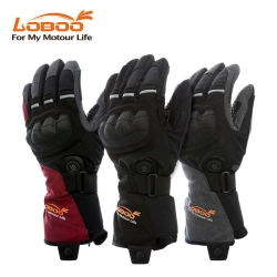 LOBOO Podgrzewane rękawice motocyklowe Czerwone (01.2.09055.001.01)